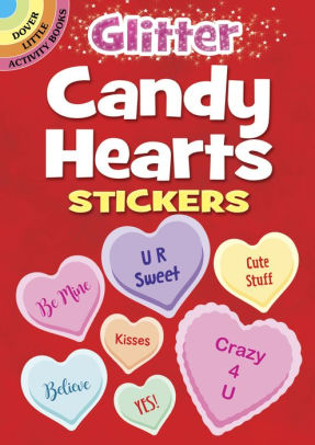 Glitter Candy Hearts Stickers by Dover Publications 9780486844664_644b5da2-f79d-48e5-99f5-5a0192b049ba