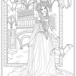 Creative Haven Gothic Fantasy Coloring Book by Noble. Marty 9780486848501_5