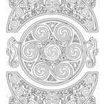 Creative Haven Celtic Nature Designs Coloring Book by Buziak. Cari 9780486850191_2
