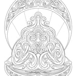 Creative Haven Celtic Nature Designs Coloring Book by Buziak. Cari 9780486850191_4