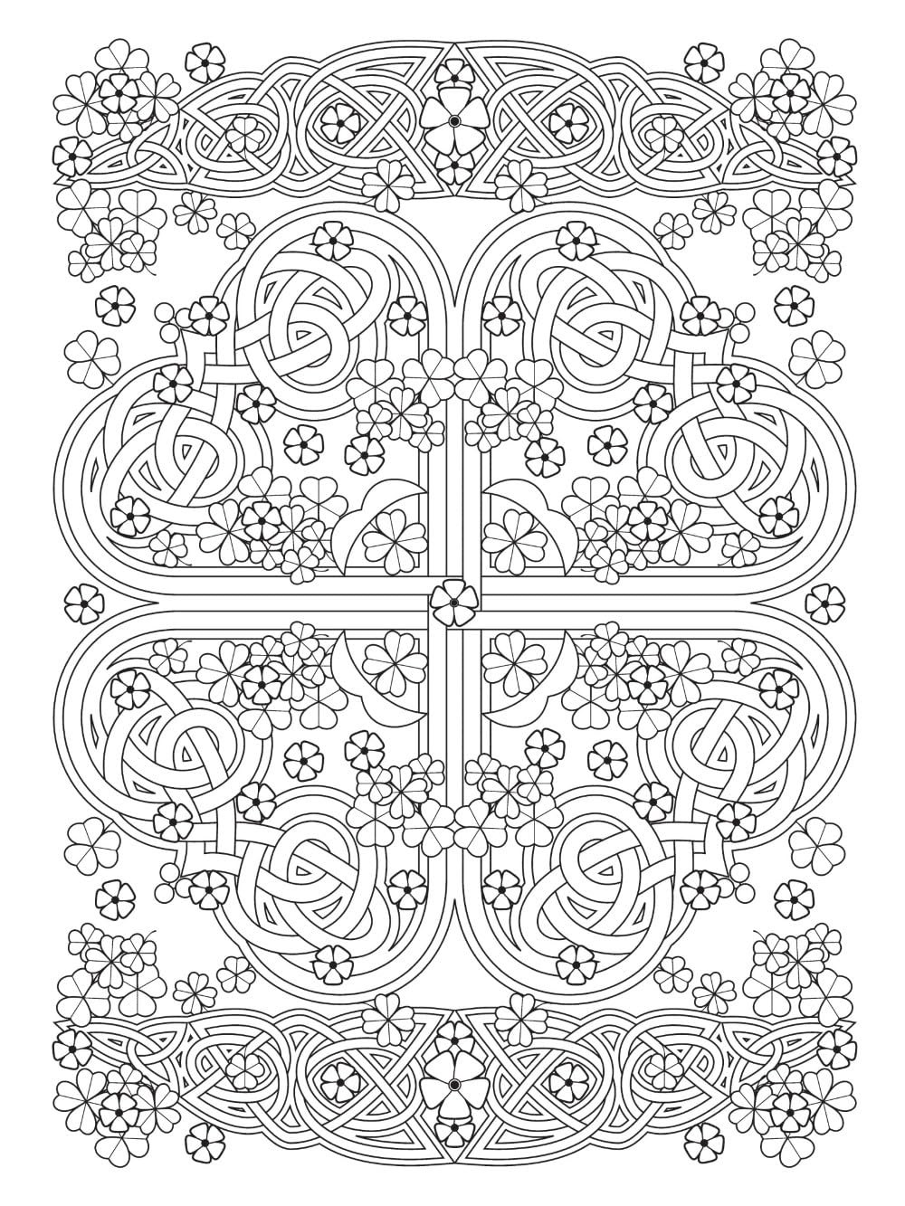 Creative Haven Celtic Nature Designs Coloring Book by Buziak. Cari 9780486850191_5