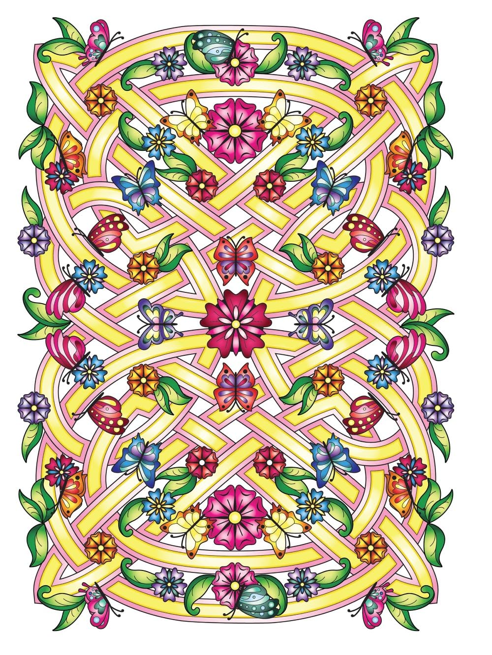 Creative Haven Celtic Nature Designs Coloring Book by Buziak. Cari 9780486850191_7