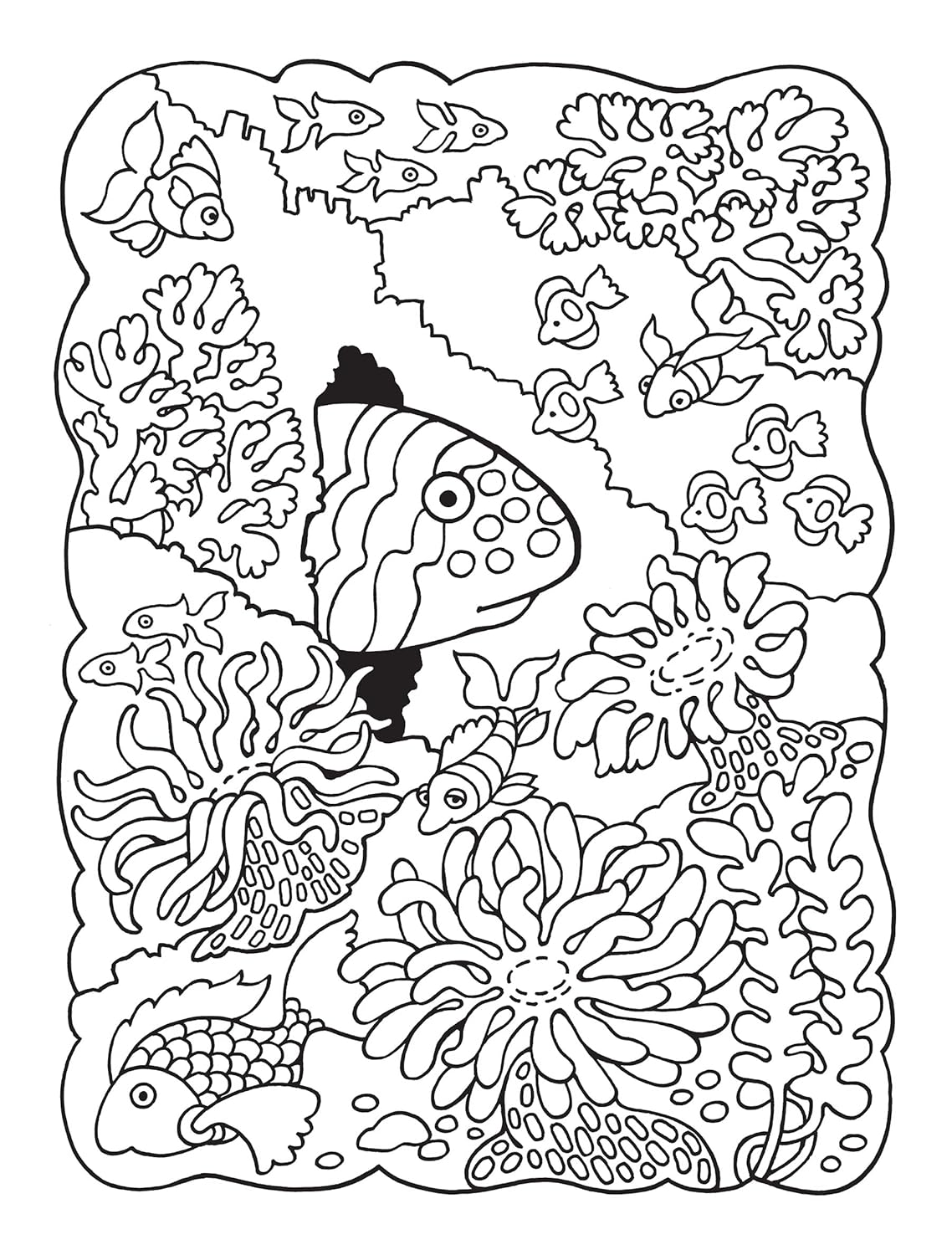 Super Cute Sea Life Coloring Book/Color By Number by Dahlen. Noelle 9780486850238_2