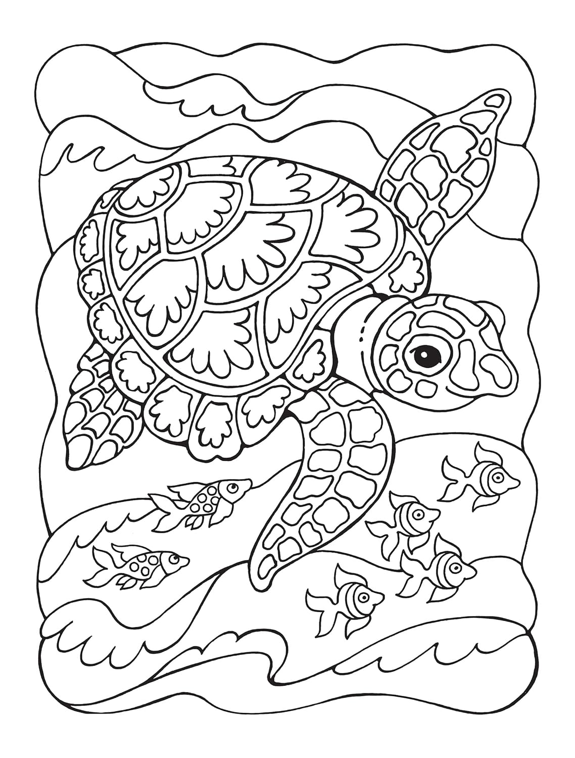 Super Cute Sea Life Coloring Book/Color By Number by Dahlen. Noelle 9780486850238_3