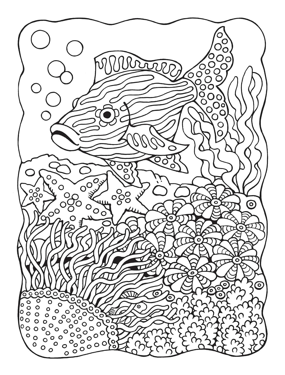 Super Cute Sea Life Coloring Book/Color By Number by Dahlen. Noelle 9780486850238_5