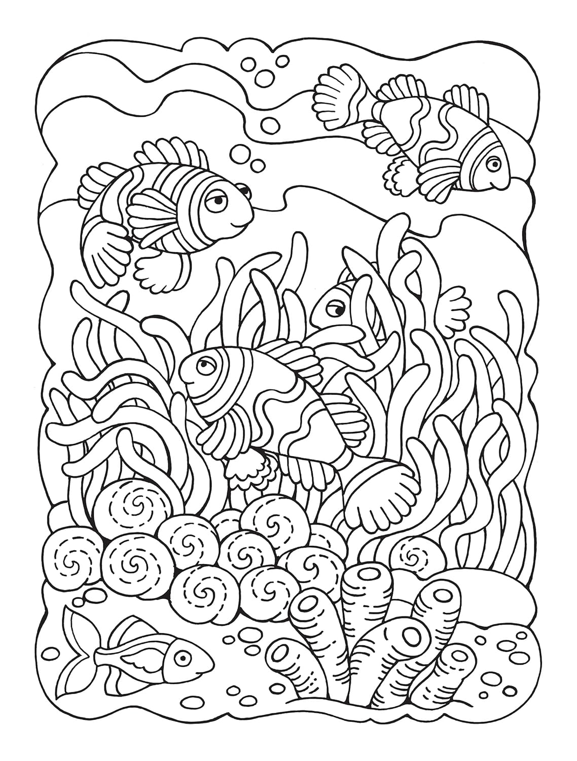 Super Cute Sea Life Coloring Book/Color By Number by Dahlen. Noelle 9780486850238_6