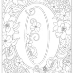 Creative Haven Beautiful Floral Alphabet Design Coloring Book by Noble. Marty 9780486850559_4