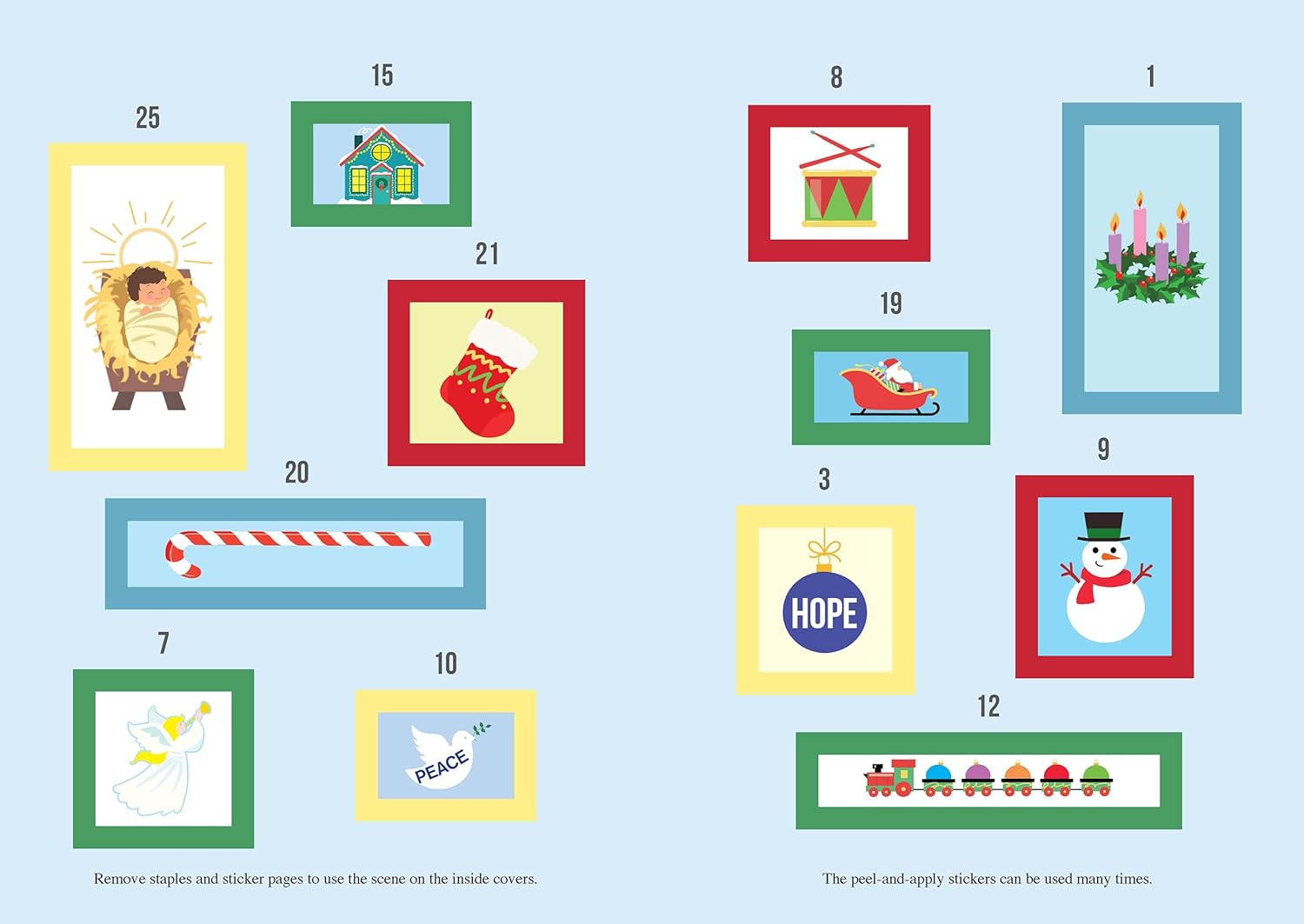 Advent Sticker Activity Book by Kurtz. John 9780486852041_3