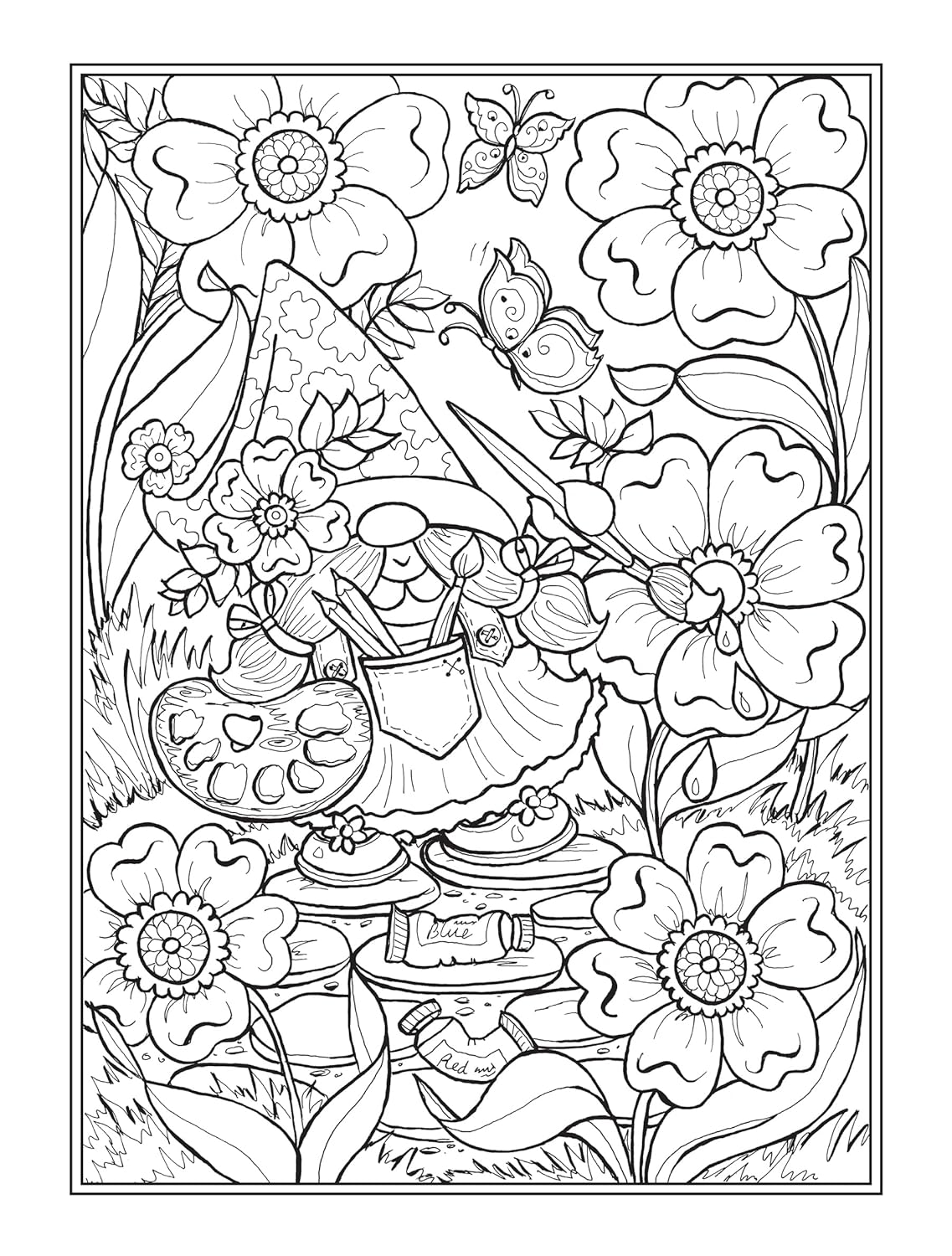 Whimsical Gnomes Coloring Book by Goodridge. Teresa 9780486852515_2