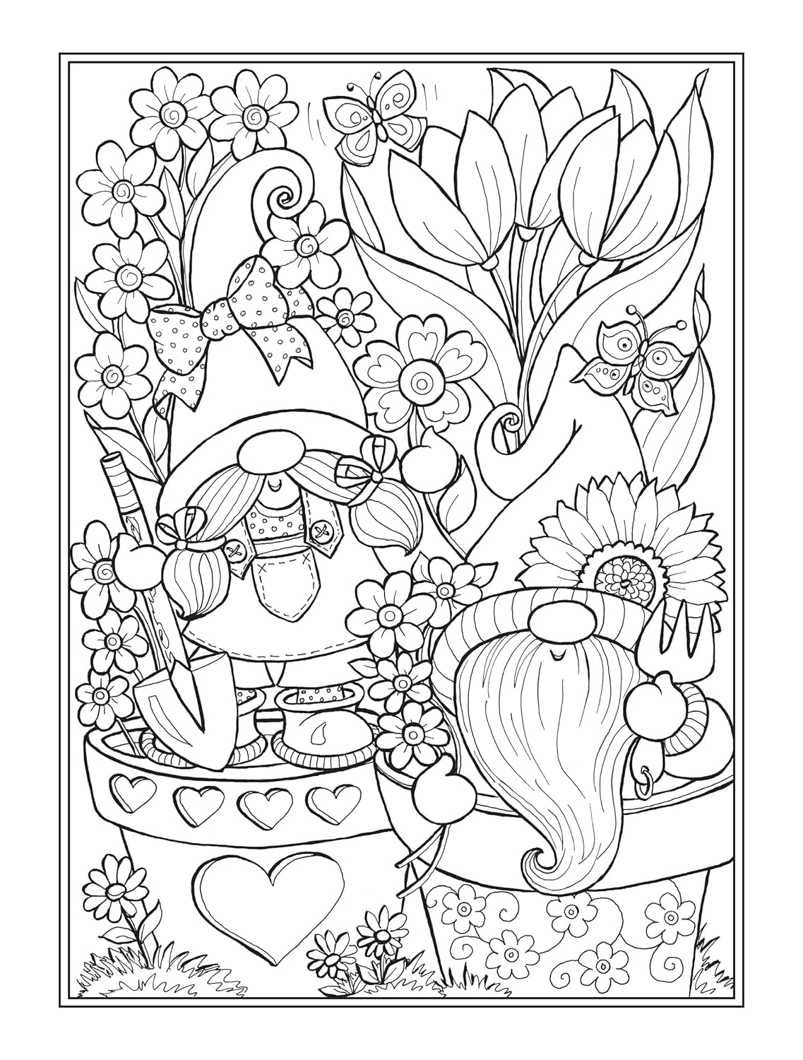 Whimsical Gnomes Coloring Book by Goodridge. Teresa 9780486852515_6