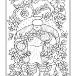 Whimsical Gnomes Coloring Book by Goodridge. Teresa 9780486852515_7