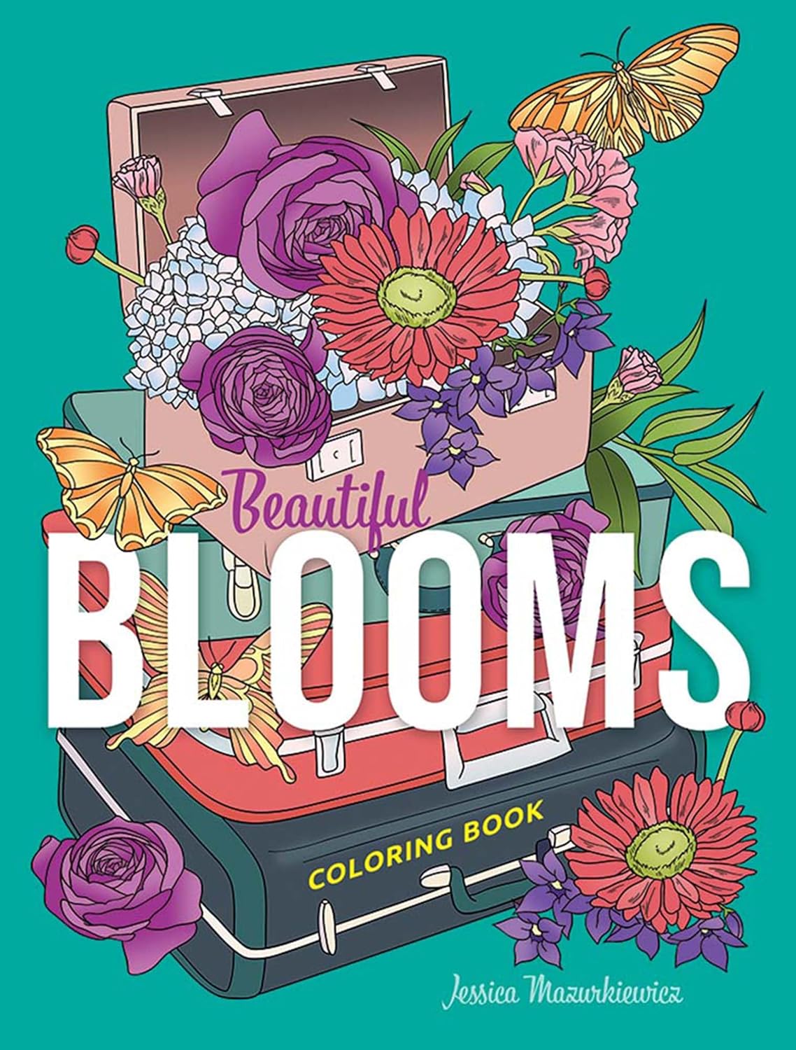 Beautiful Blooms Coloring Book by Mazurkiewicz. Jessica 9780486852768