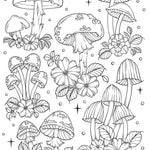 Creative Haven The Art Of Mushrooms Coloring Book by Konetzki. Hannah 9780486853093_3
