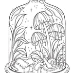 Creative Haven The Art Of Mushrooms Coloring Book by Konetzki. Hannah 9780486853093_4