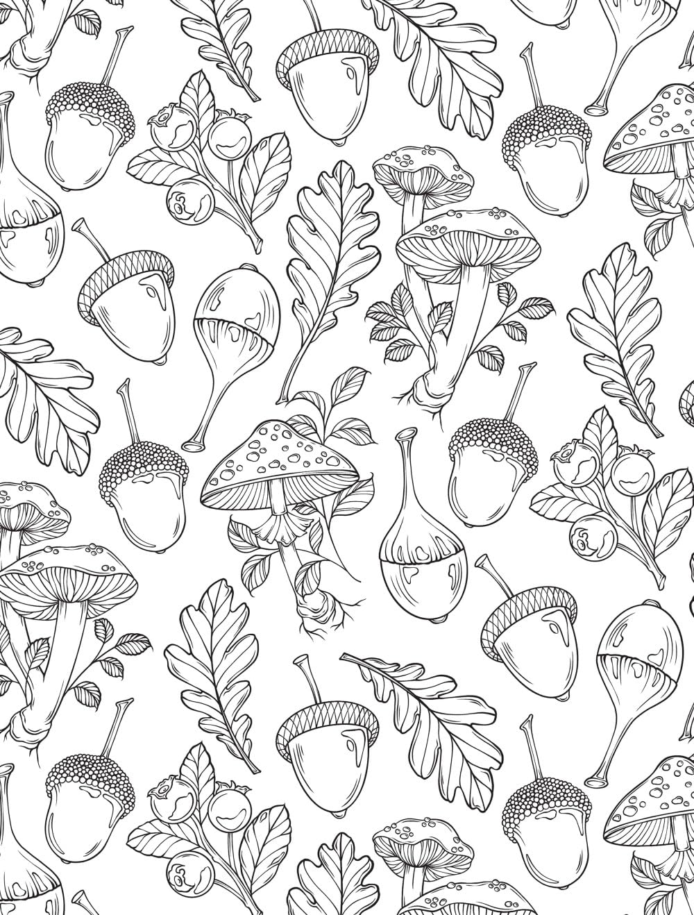 Creative Haven The Art Of Mushrooms Coloring Book by Konetzki. Hannah 9780486853093_5