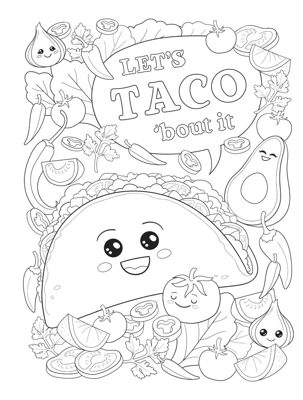 Creative Haven Romaine Calm & Carrot On Coloring Book by Mazurkiewicz. Jessica 9780486853154_3