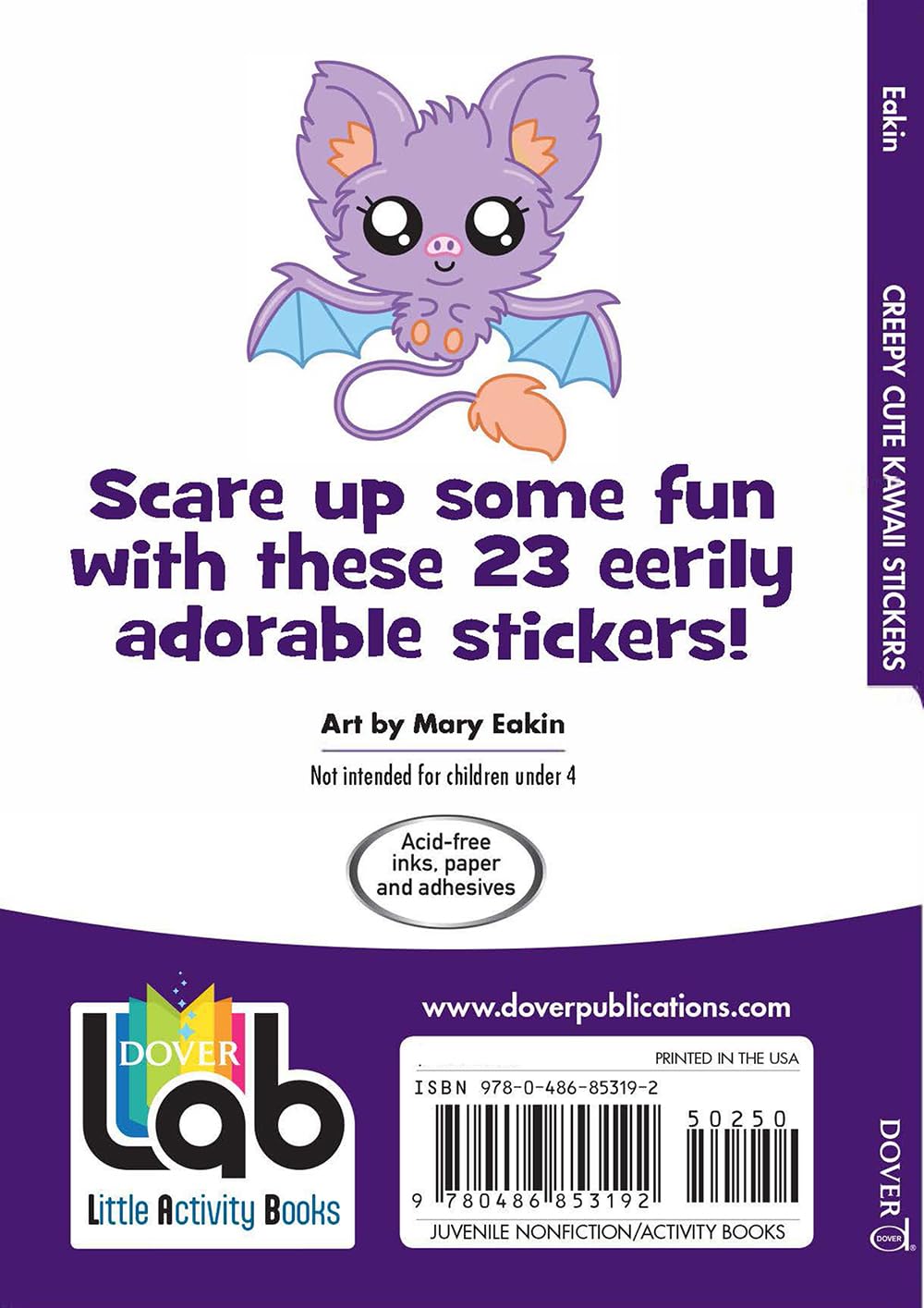 Creepy Cute Kawaii Stickers by Eakin. Mary 9780486853192_1