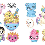 Creepy Cute Kawaii Stickers by Eakin. Mary 9780486853192_3