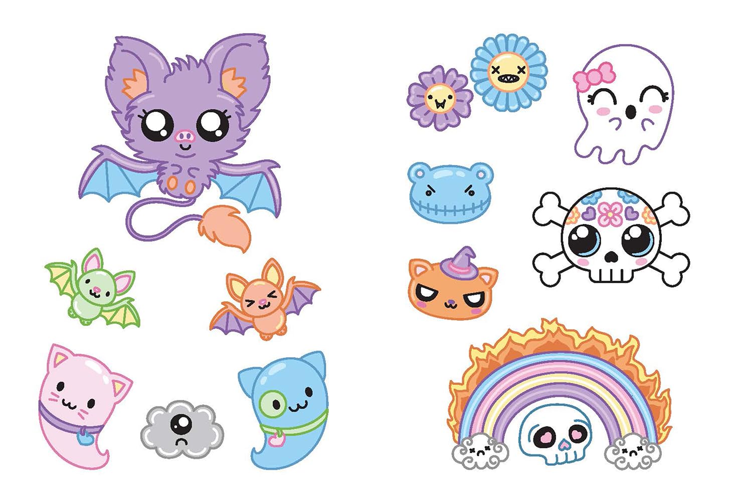 Creepy Cute Kawaii Stickers by Eakin. Mary 9780486853192_4