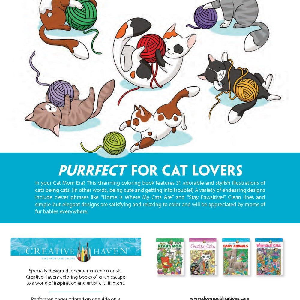Creative Haven Cat Mom Coloring Book by Taylor. Jo 9780486853529_1