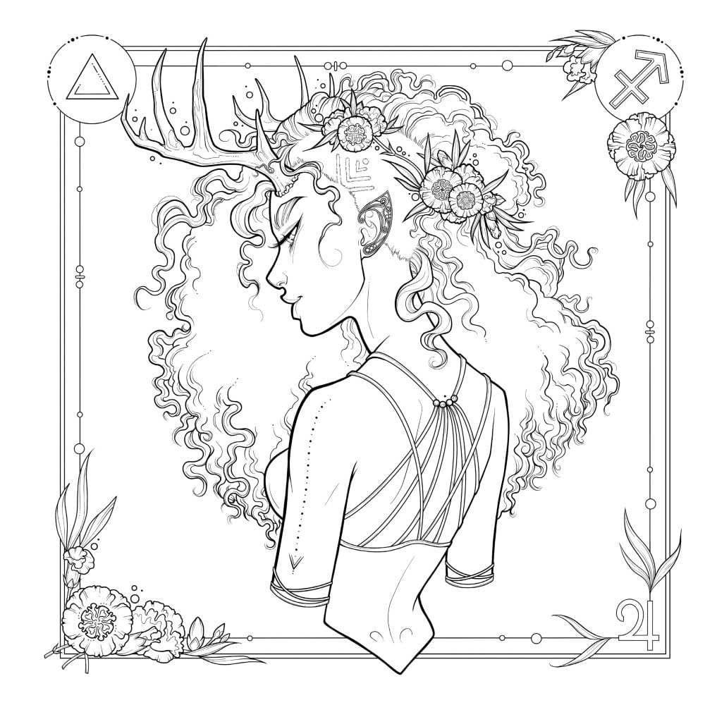 Oceans To Stars: An Astrology Art & Coloring Book by Fenwick. Lydia 9780486853567_5
