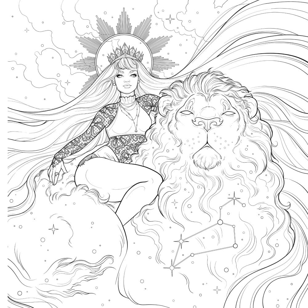 Oceans To Stars: An Astrology Art & Coloring Book by Fenwick. Lydia 9780486853567_7