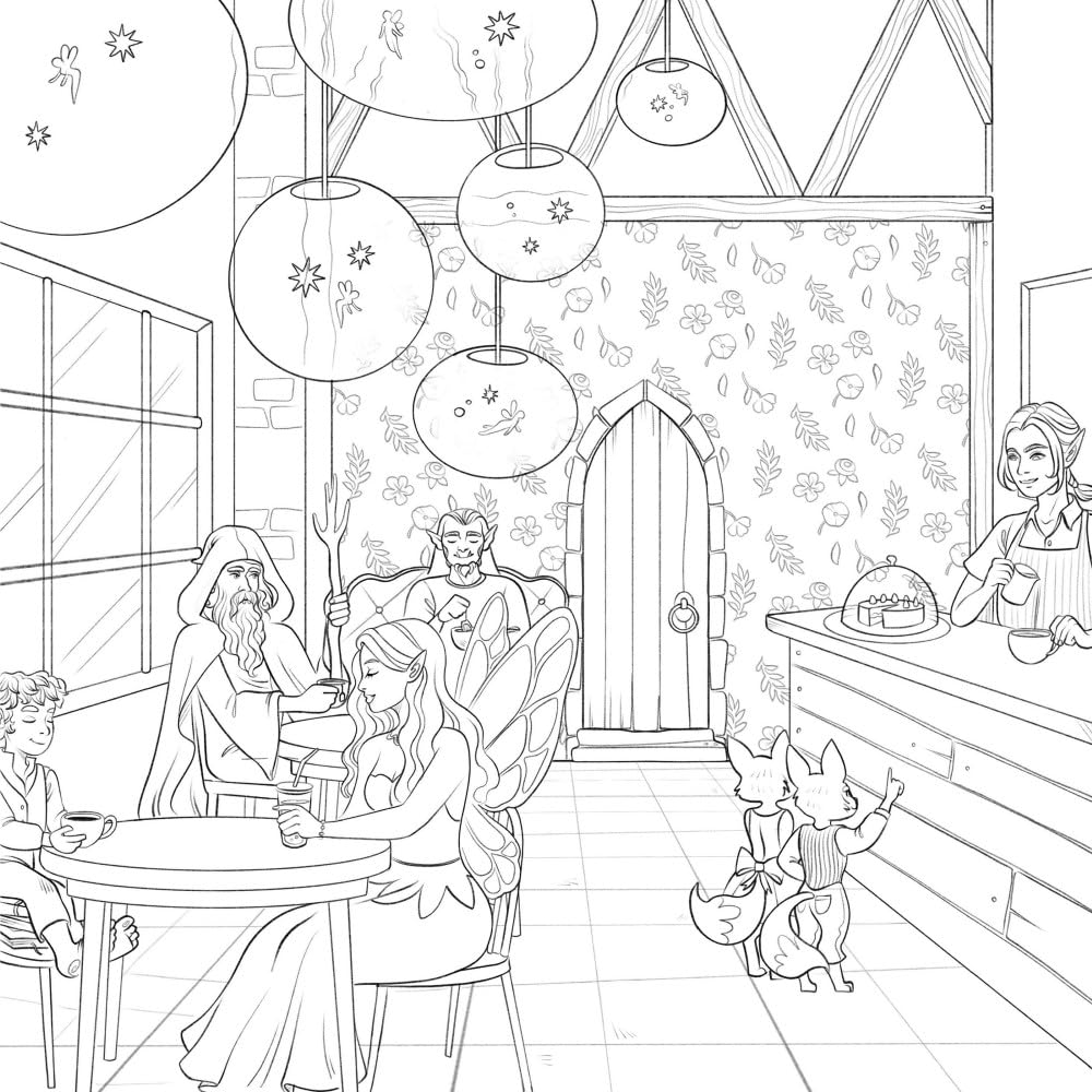 Everyday Magic: A Cozy Fantasy Coloring Book by Bidault. Ana 9780486853581_2