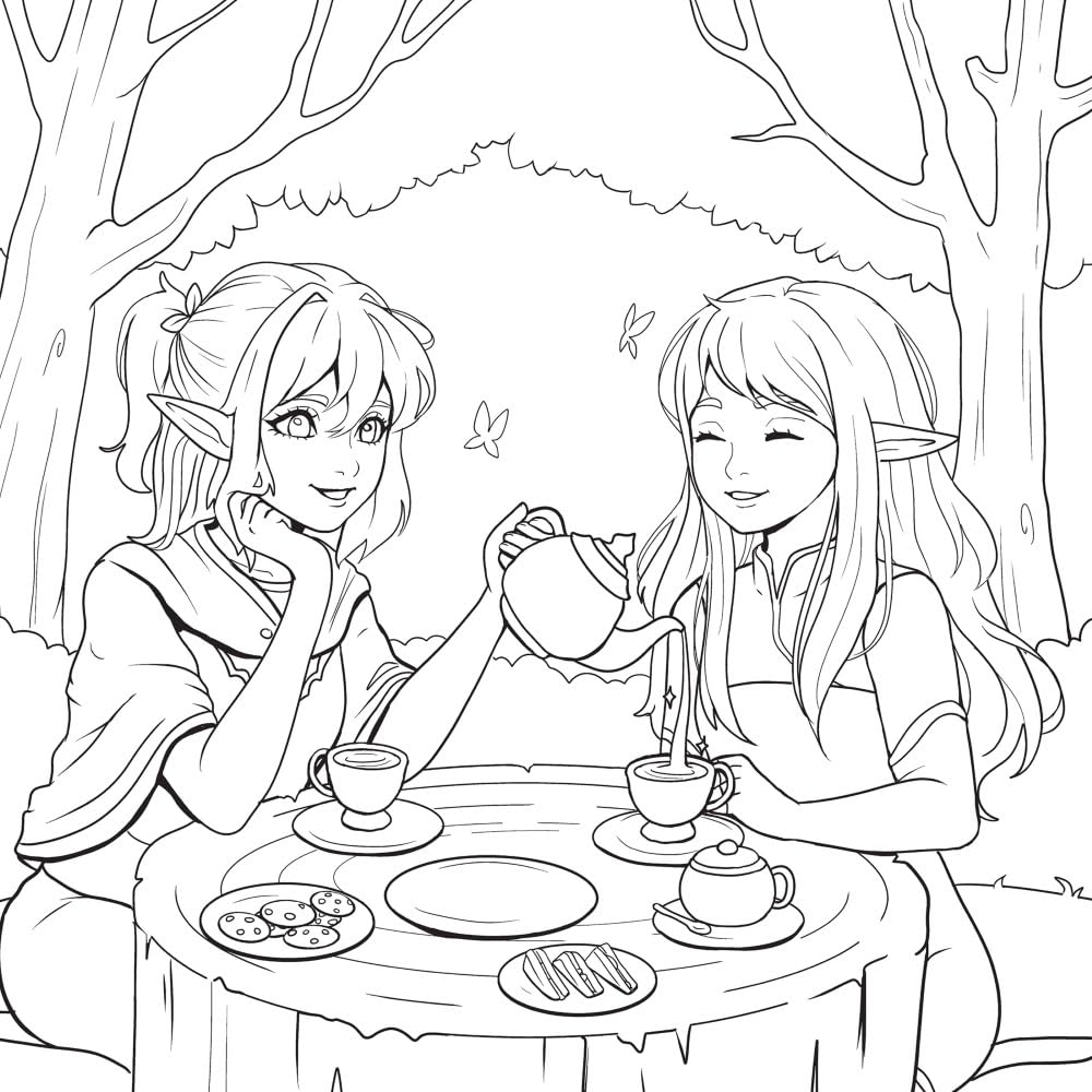 Everyday Magic: A Cozy Fantasy Coloring Book by Bidault. Ana 9780486853581_3