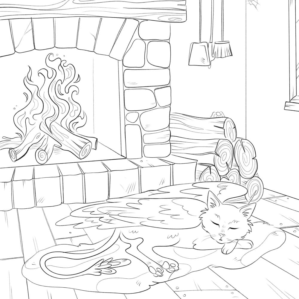 Everyday Magic: A Cozy Fantasy Coloring Book by Bidault. Ana 9780486853581_7
