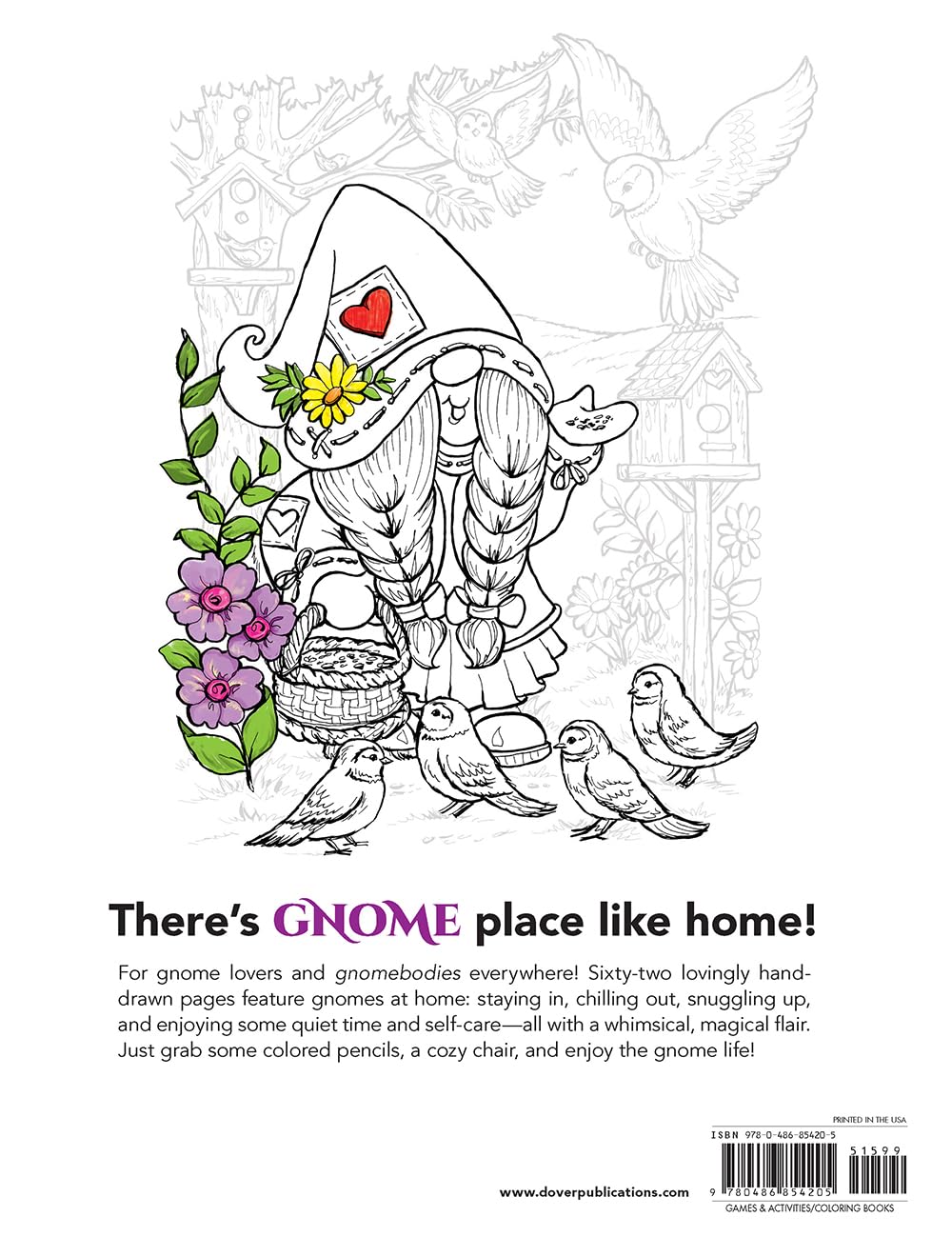 Gnomes At Home Coloring Book by Goodridge. Teresa 9780486854205_1