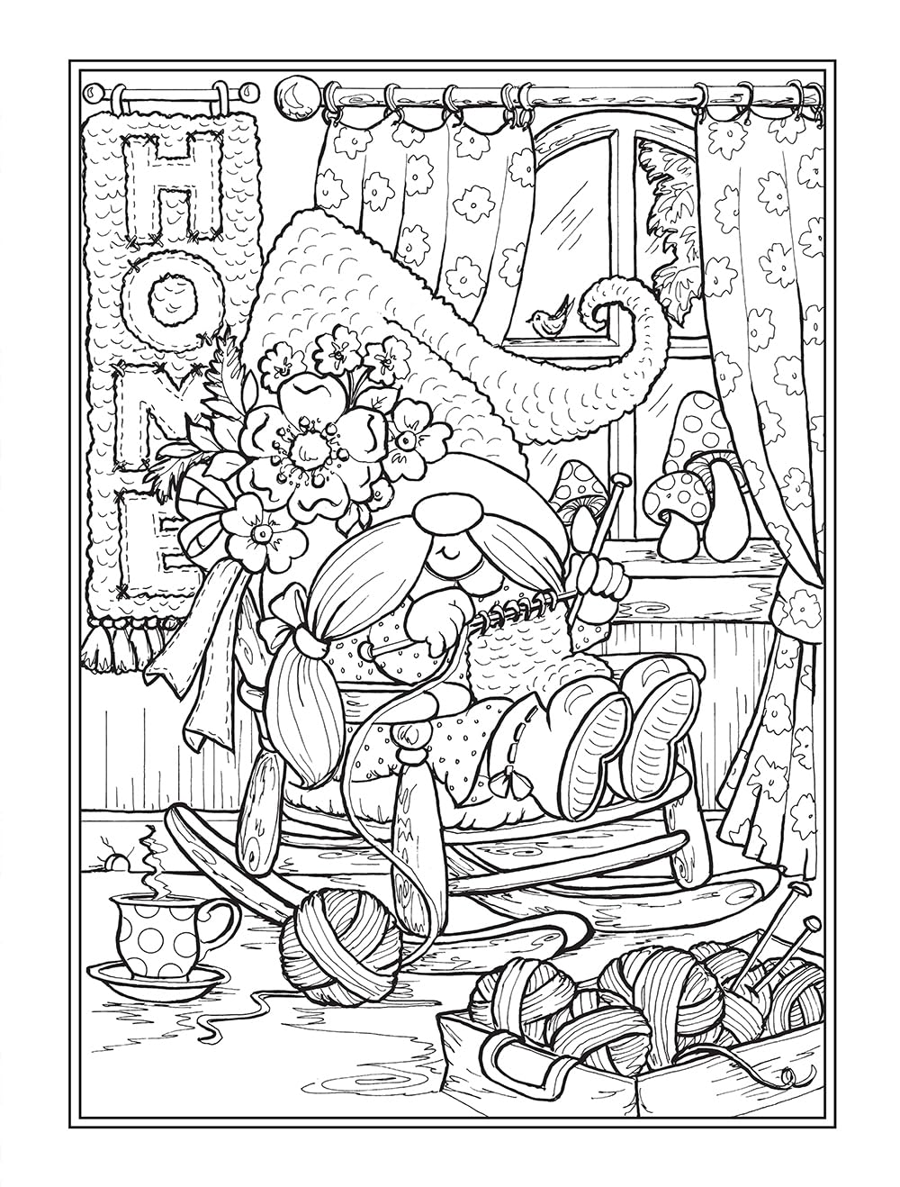 Gnomes At Home Coloring Book by Goodridge. Teresa 9780486854205_2