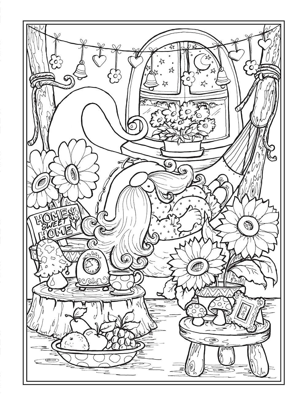 Gnomes At Home Coloring Book by Goodridge. Teresa 9780486854205_3