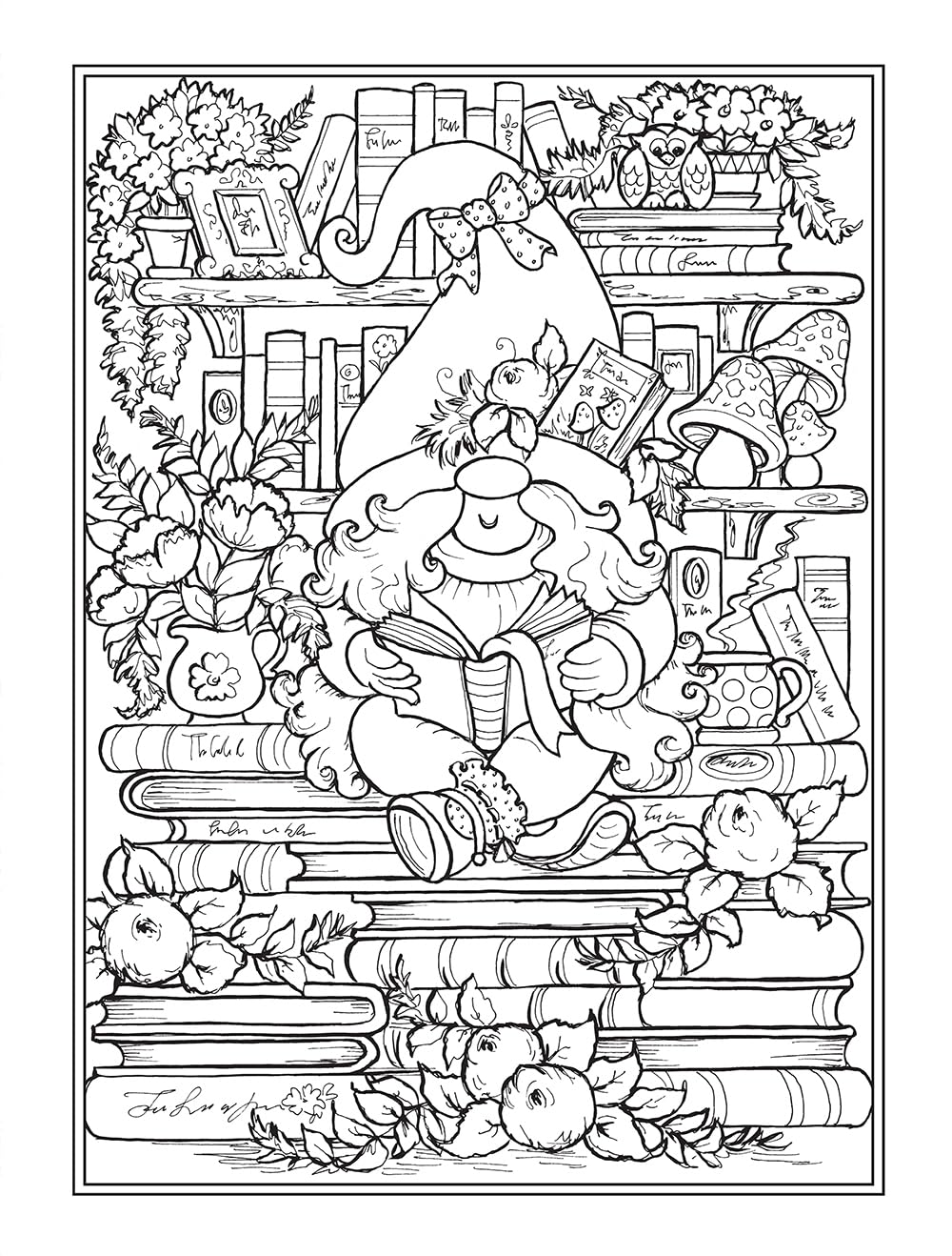 Gnomes At Home Coloring Book by Goodridge. Teresa 9780486854205_4