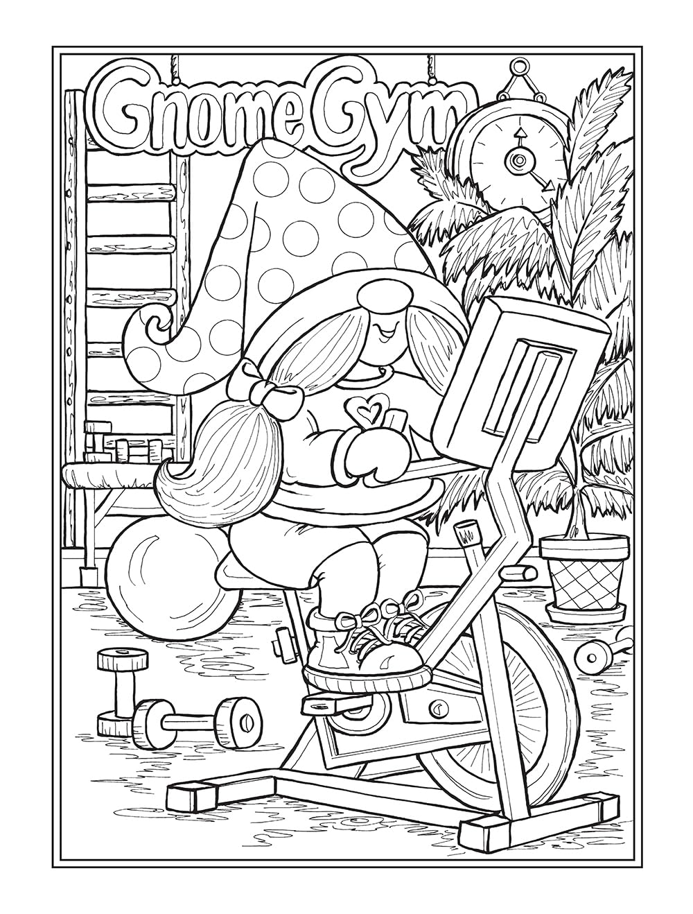 Gnomes At Home Coloring Book by Goodridge. Teresa 9780486854205_6