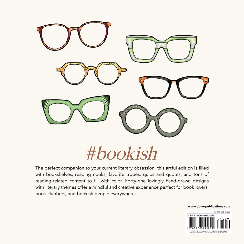 Bookish: The Coloring Book by Dover Publications 20 9780486855202_1