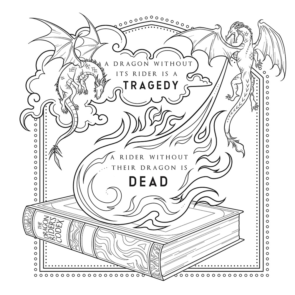 Fourth Wing: The Official Coloring & Sticker Book by Fenwick. Lydia 9780486856278_2