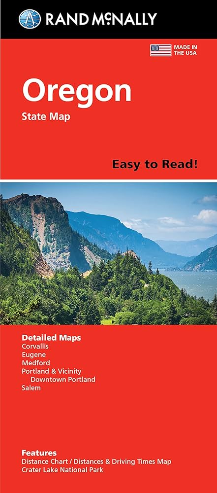 Oregon State Road Map Easy To Read - Rand Mcnally 9780528025723_c980618d-59a8-4a2a-8c17-050bd4589c36