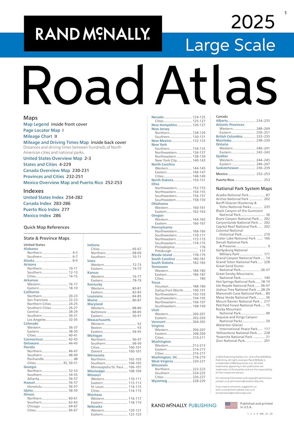 2025 Large Scale Road Atlas - Rand Mcnally 9780528027598_3