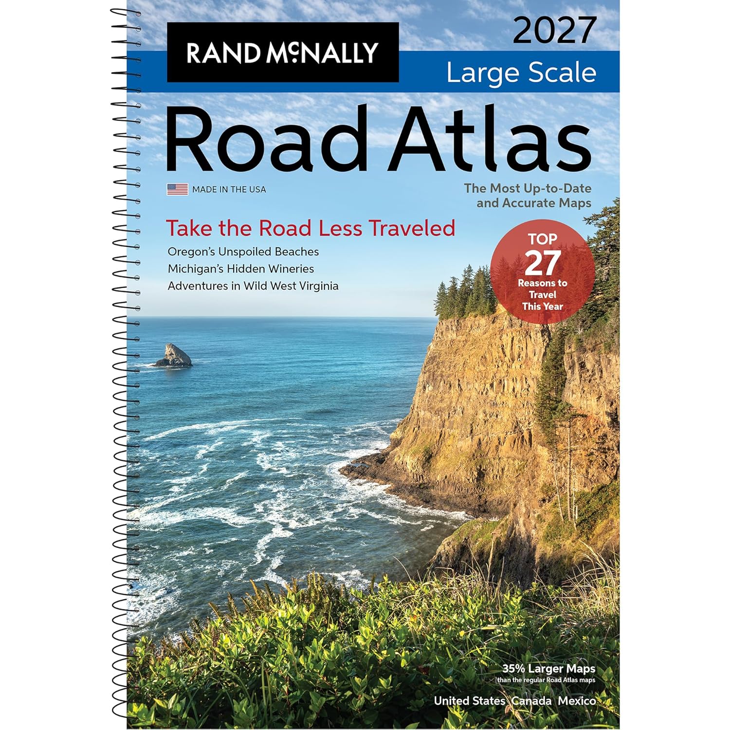 Rand Mcnally 2027 Large Scale Road Atlas 20 9780528029509