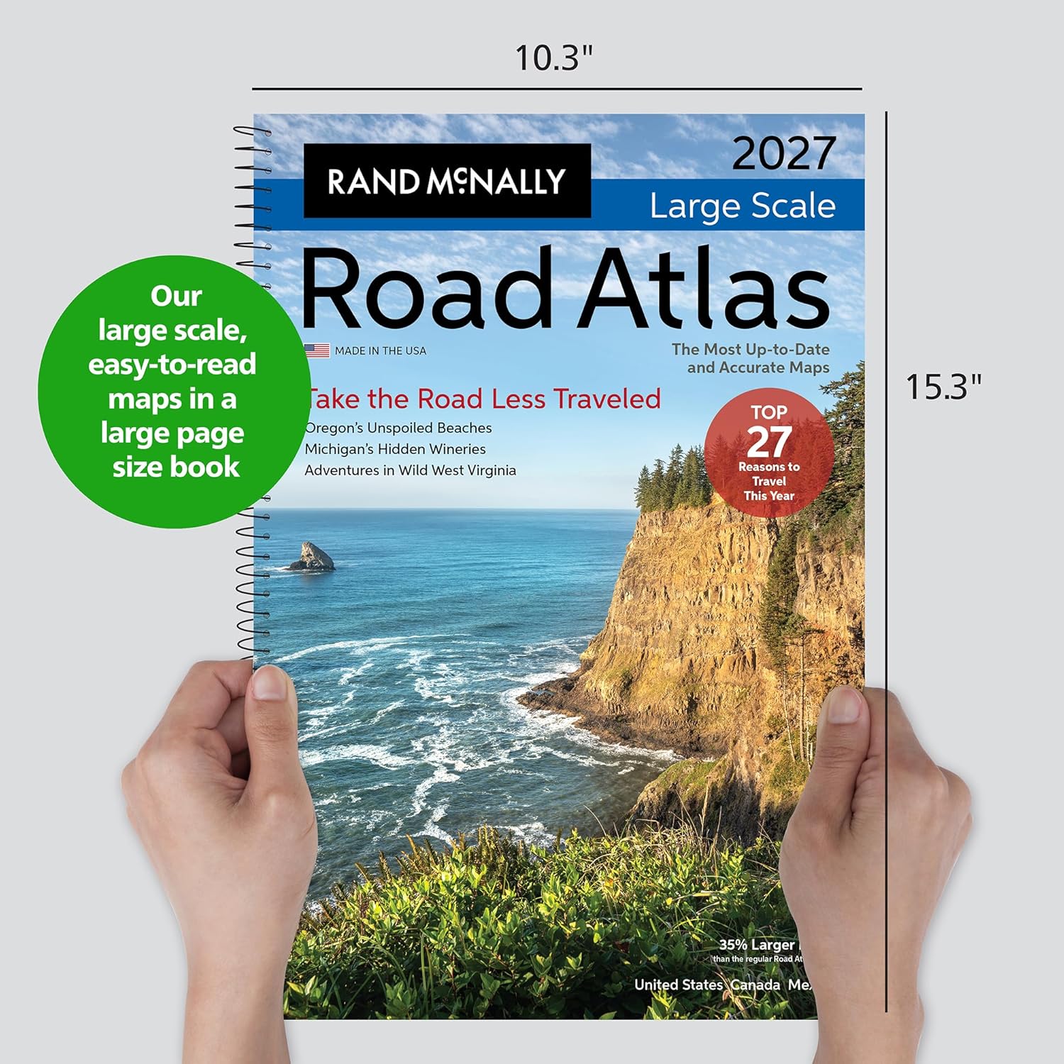 Rand Mcnally 2027 Large Scale Road Atlas 20 9780528029509_3