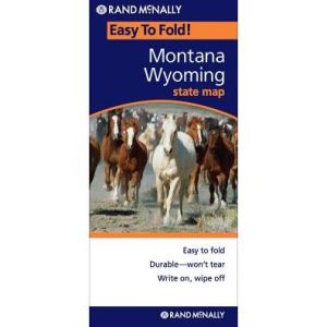 Rand Mcnally Easy To Fold: Montana, Wyoming (Laminated Fold Map) by Rand Mcnally 9780528856136_4b9f379d-ee54-4933-9a5a-370841f378dd