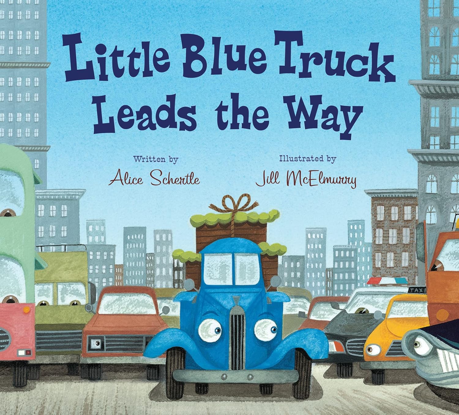 Little Blue Truck Leads The Way by Schertle. Aliceboard Book 9780544568051_0e635ec8-b053-4065-9a48-21b23a208601