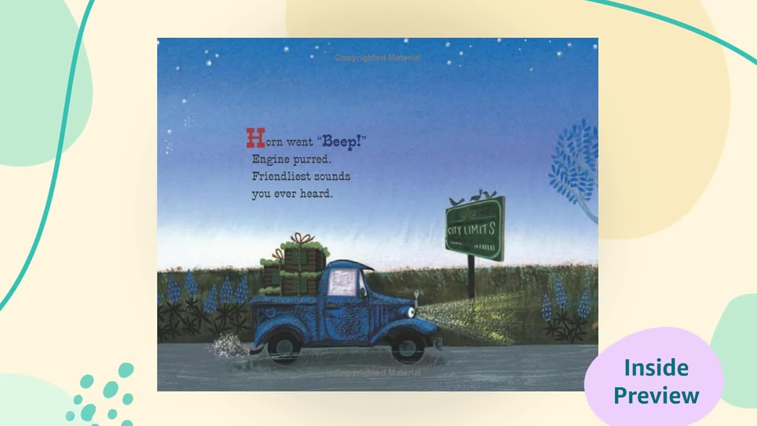 Little Blue Truck Leads The Way by Schertle. Aliceboard Book 9780544568051_1