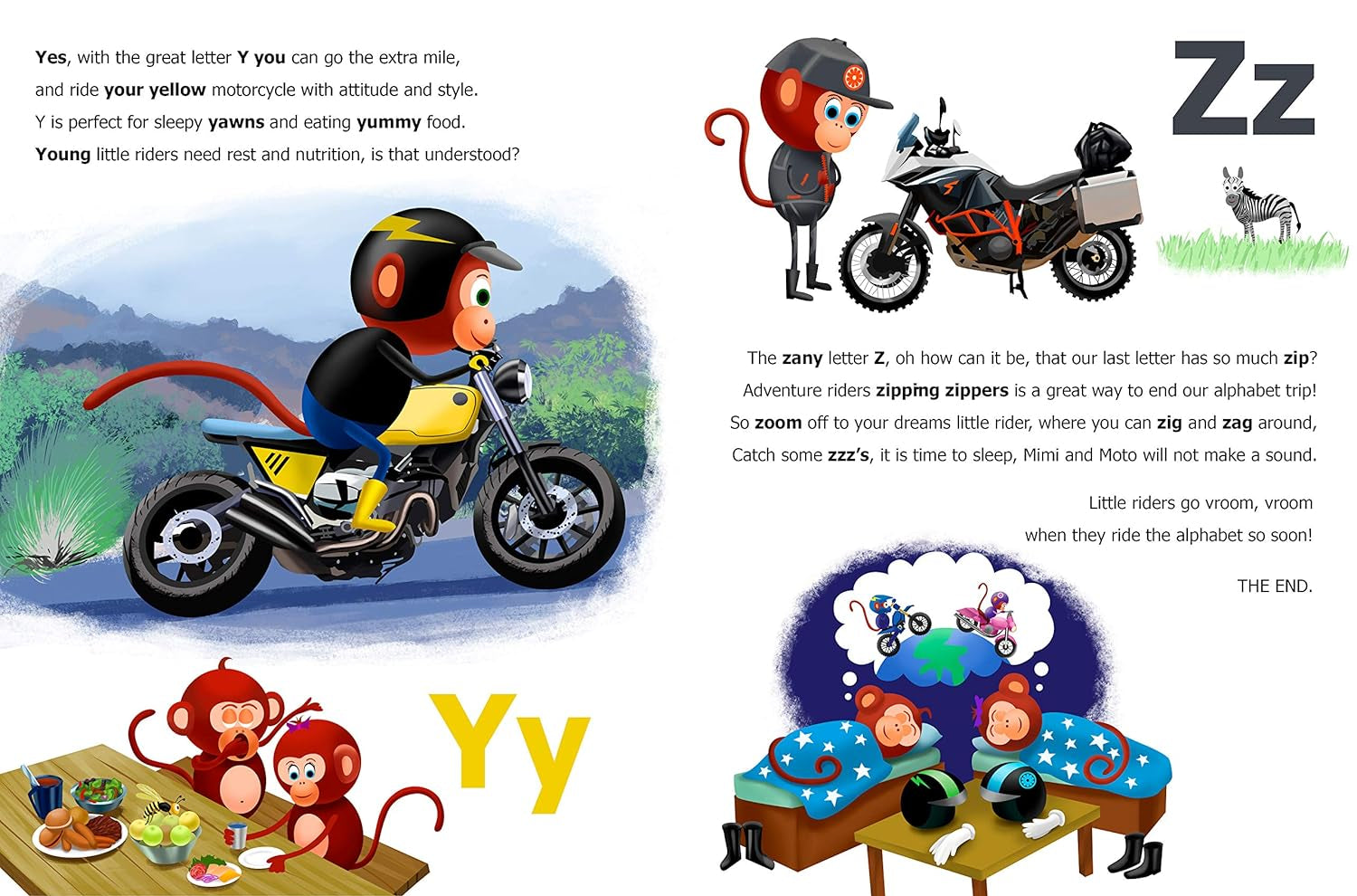 Mimi And Moto Ride The Alphabet by Augustyn. Mark Childrens Picture 9780578467481_3