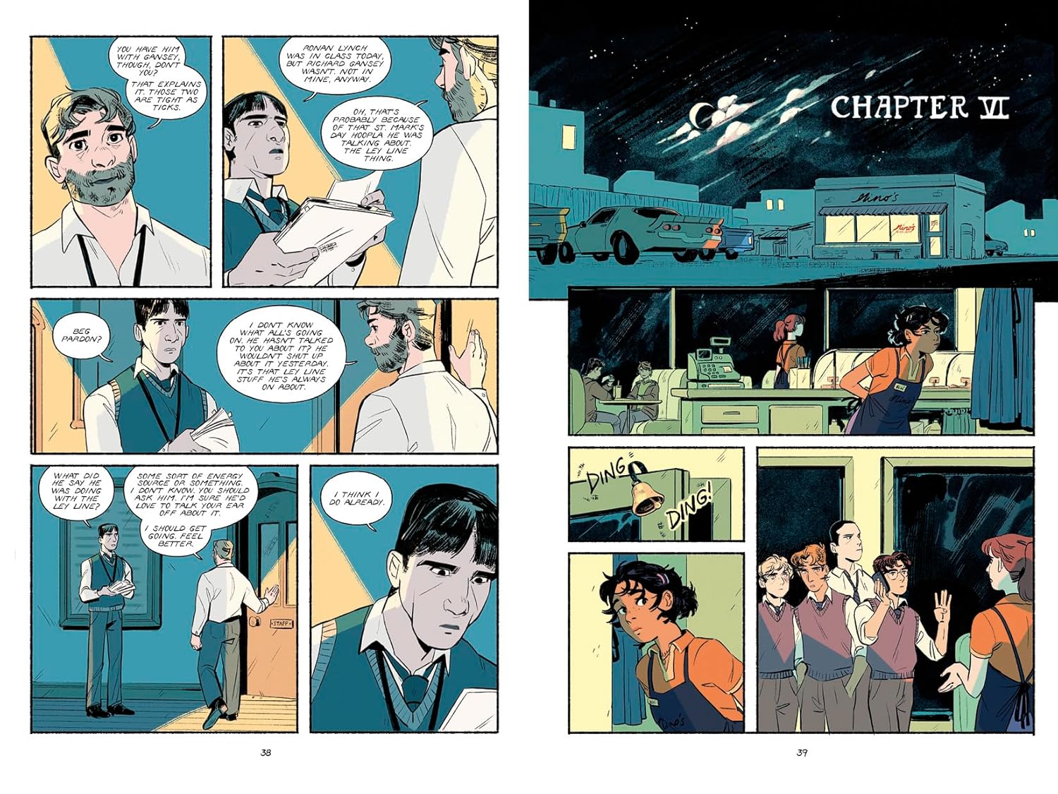 The Raven Boys: The Graphic Novel by Stiefvater. Maggie 9780593621189_4