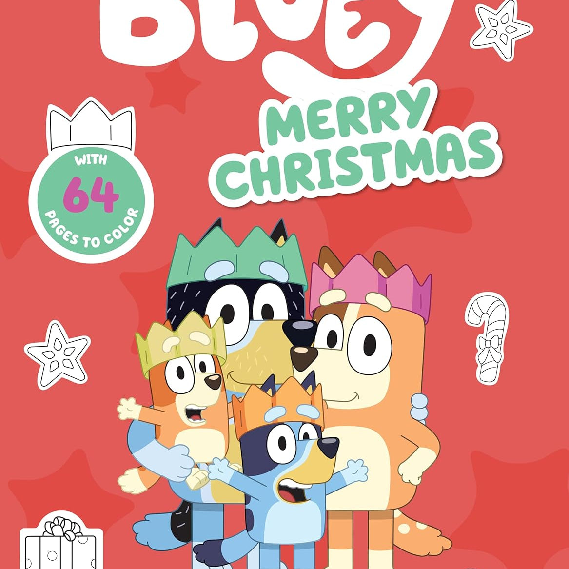 Bluey: Merry Christmas: A Coloring Book by Penguin Young Readers 9780593661437