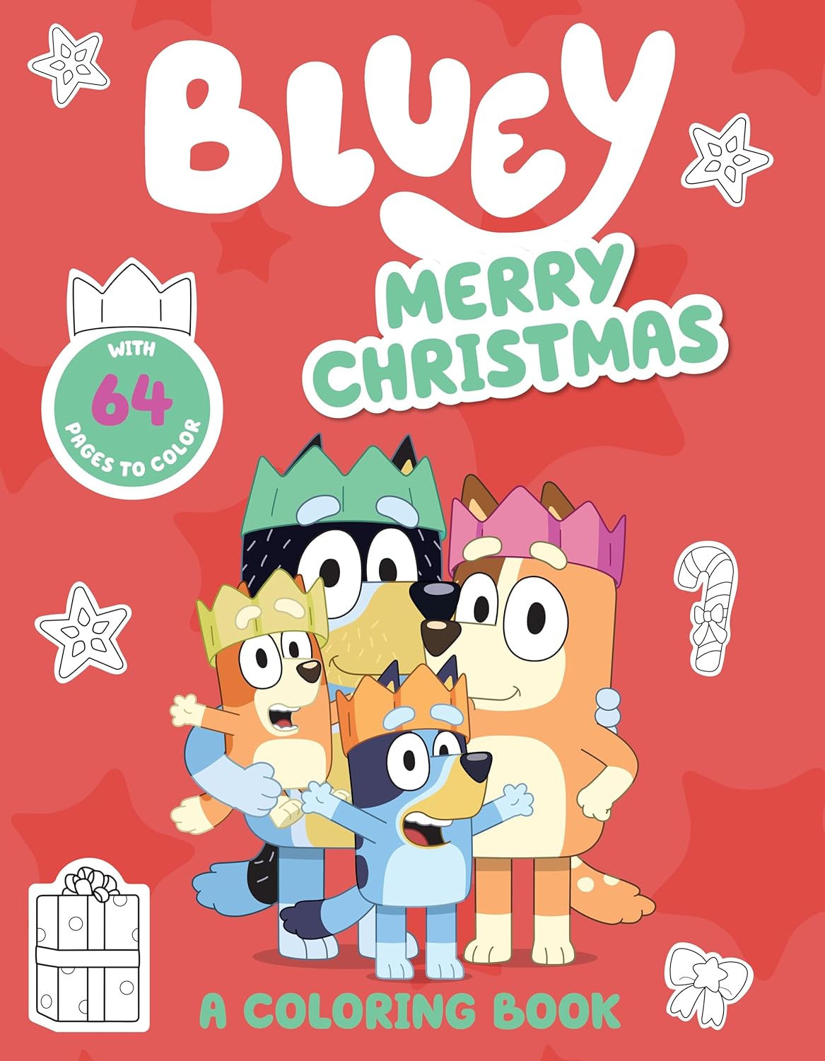 Bluey: Merry Christmas: A Coloring Book by Penguin Young Readers 9780593661437