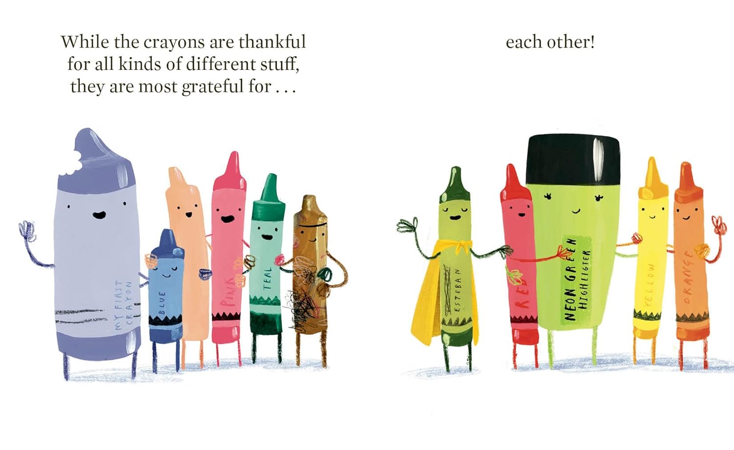 The Crayons Give Thanks by Daywalt. Drew; Jeffers. Oliver 9780593690574_5