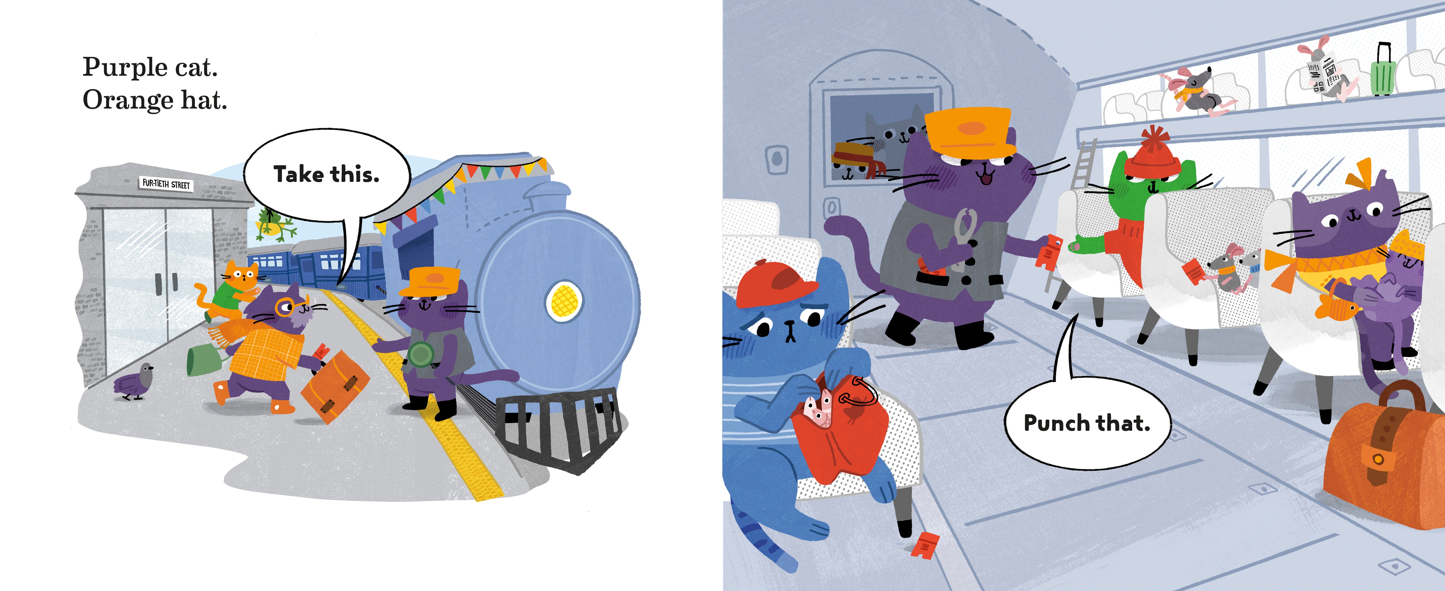 Cats in Conductor Hats: A Train Adventure by Bardhan-Quallen. Sudipta, Illustrated by Hernandez. L 20 9780593706879_2