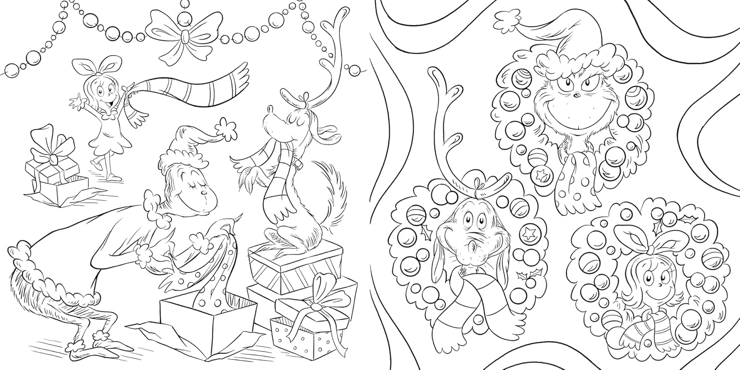 How The Grinch Stole Christmas! Coloring Book by Random House 9780593814215_3